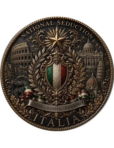 Italia Seduction – National Seduction Series 1 oz Kupfer 999 Golden Matt & Colors 2026