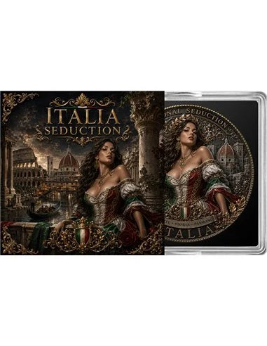 Italia Seduction – National Seduction Series 1 oz Kupfer 999 Golden Matt & Colors 2026