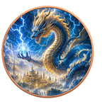 Himmelsdrache mit Kristall – 1 oz Kupfermedaille