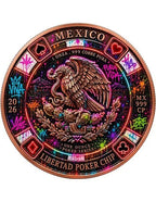 Kupfermedaille 1 oz – Libertad Neon Poker Chip 2026 | Hochrelief & Colors | Limitiert 2.000 Stück