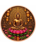 Kupfermedaille 5 oz – Lotus Buddha 2026 | Coloriert | Cu .999 | Limitiert 3.000 Stück