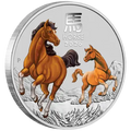 1 oz Silbermünze - Lunar III. - Jahr des Pferdes - Farbe - Bullion - 2026