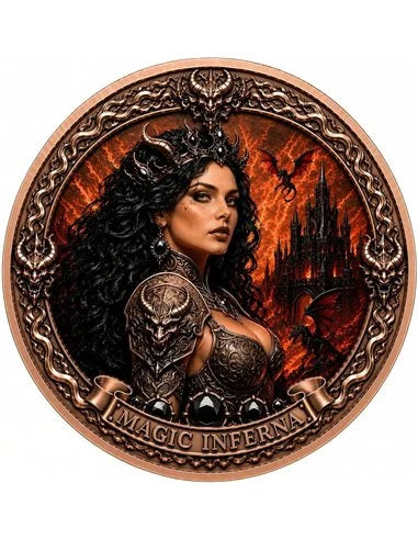 Kupfermedaille 1 oz – Magic Inferna 2026 | Magical Series | Hochrelief & Colors | Limitiert 3.000 Stück