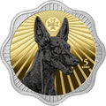 Maltesischer Pharaonenhund 2026 – 1 oz Silbermünze | Ag .9999 | Ruthenium & Gold | Nummeriert | Malta | Germania Mint