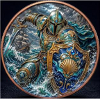 Meeresritter – 1 oz Kupfermedaille
