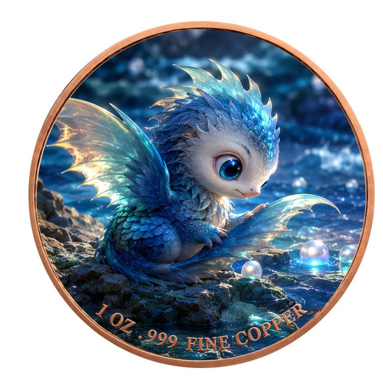 Mondphönix – 1 oz Kupfermedaille