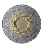 2 Oz Silver Coin 5$ Niue 2024 EARTH Ruthenium Dark Gilded
