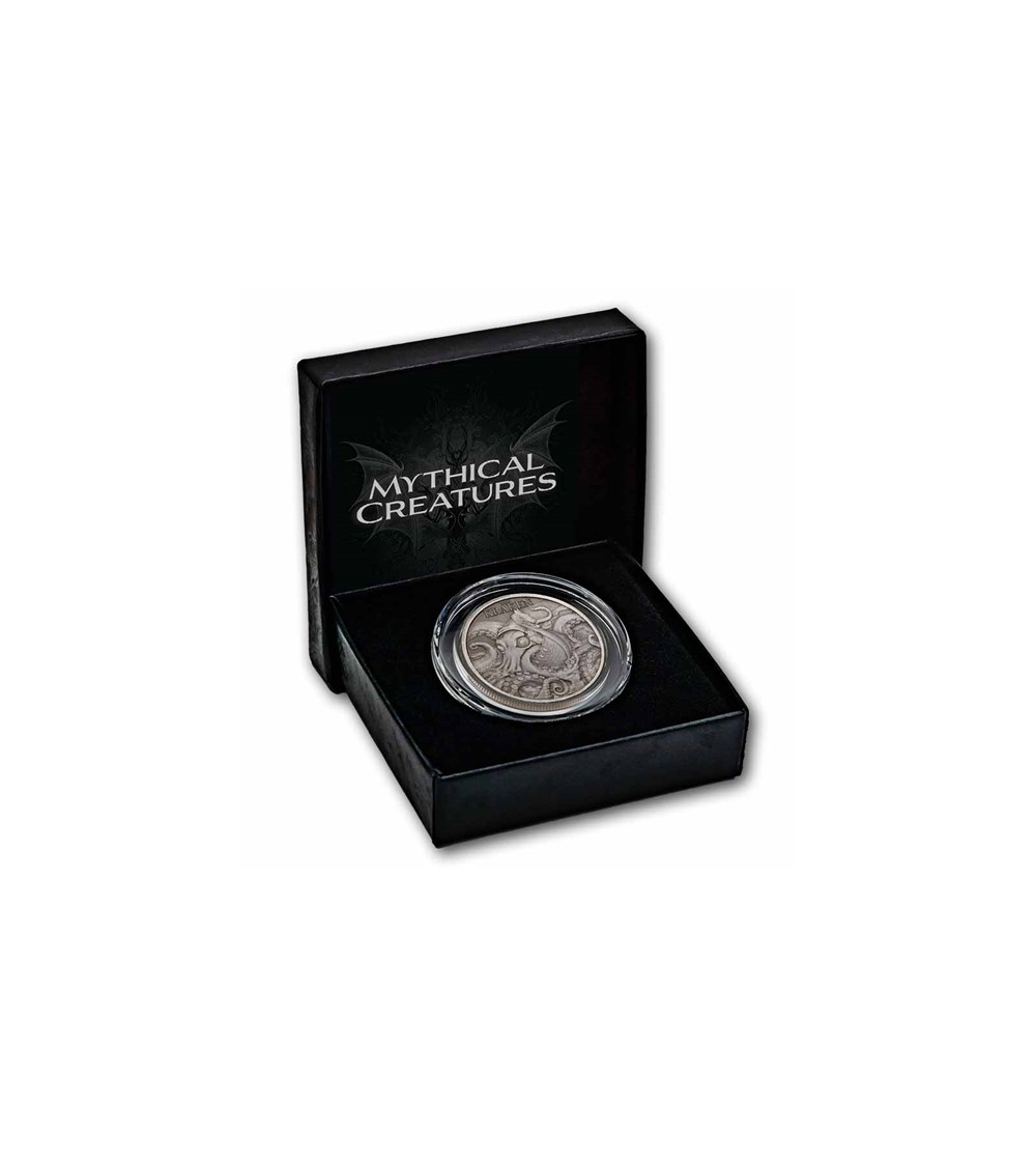 The Kraken 1 oz Silber 999 Antique Finish 2026 – Niue (Limitiert 500)
