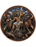 Kupfermedaille 1 kg – Olympus War: Fall of the Gods 2026 | 3D & Colors | Limitiert 499 Stück