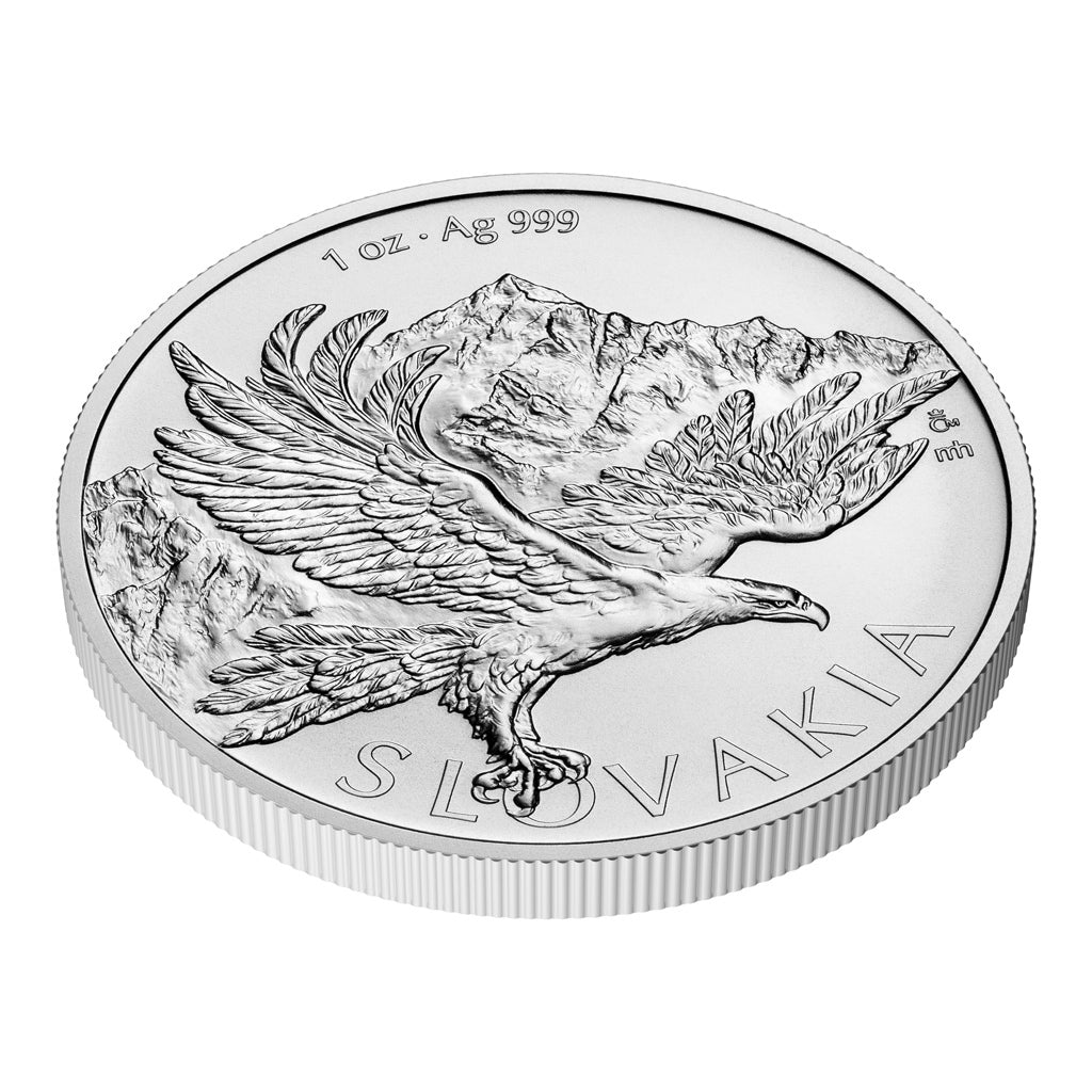 Adlermünze - Slowakei  1 OZ Silbermünze
