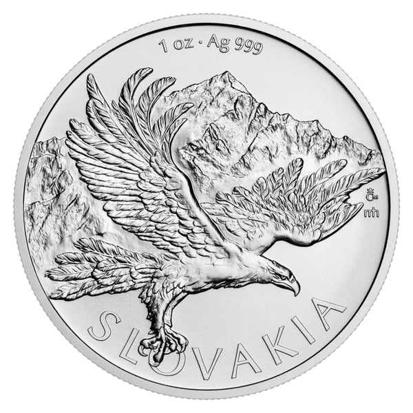Adlermünze - Slowakei  1 OZ Silbermünze