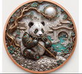 Steampunk-Panda – 1 oz Kupfermedaille