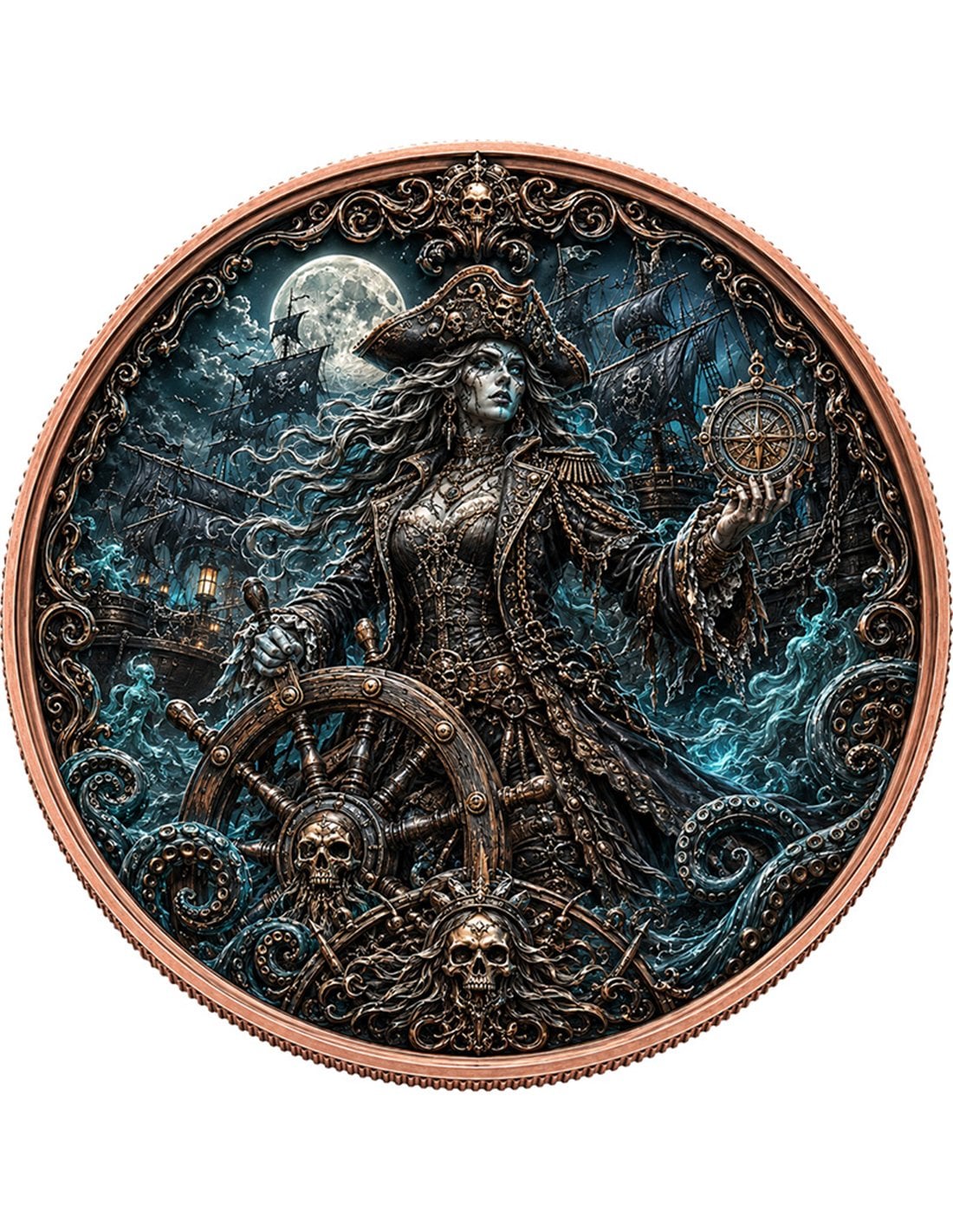 Pirate Queen 1 oz Kupfer Round 2026