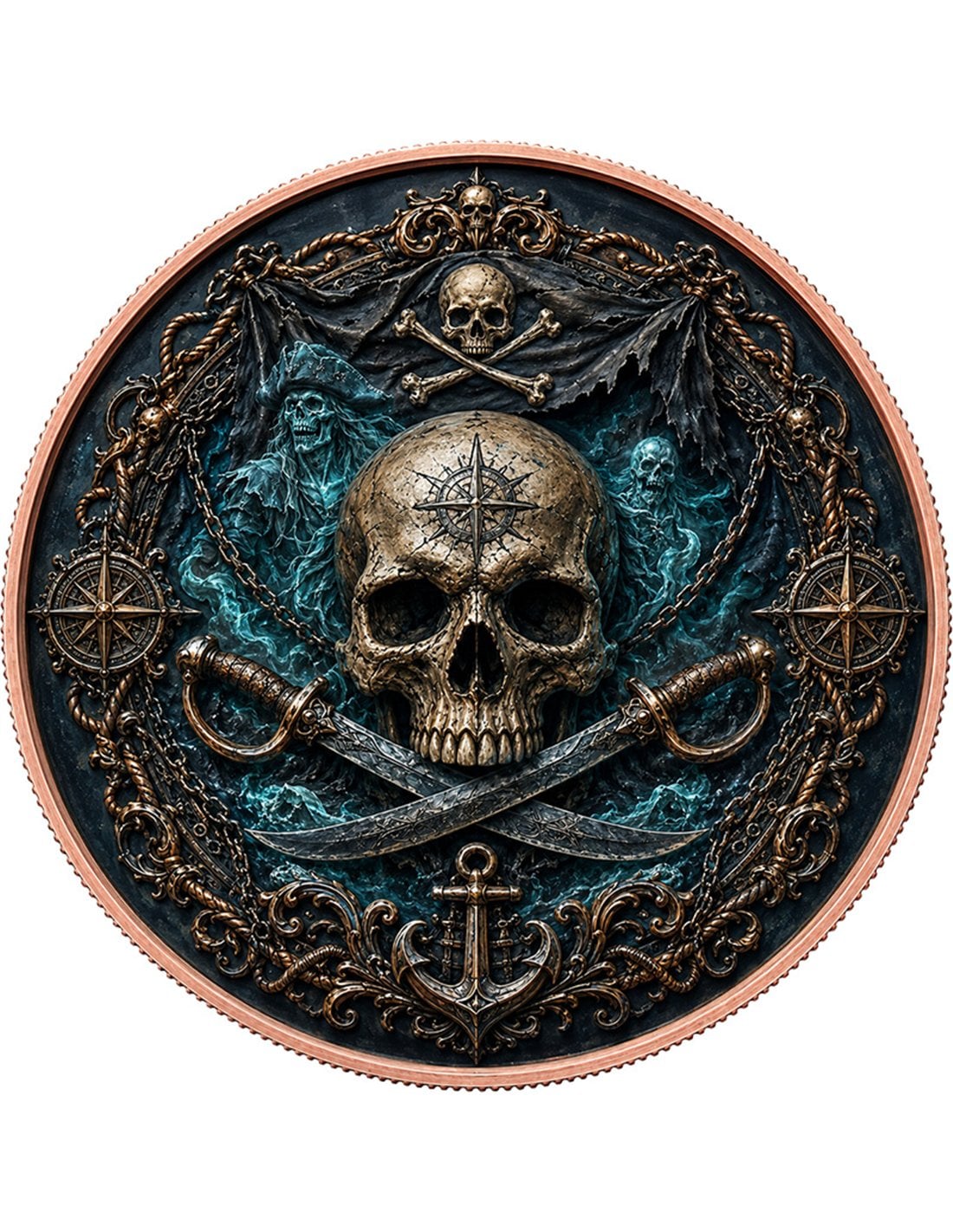 Pirate Queen 1 oz Kupfer Round 2026