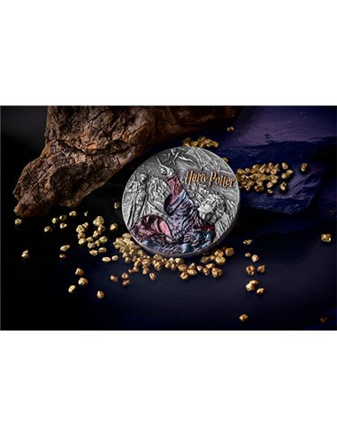 Harry Potter Feuerkelch 2 oz Silber 2025 - Antique Finish Gold Niue