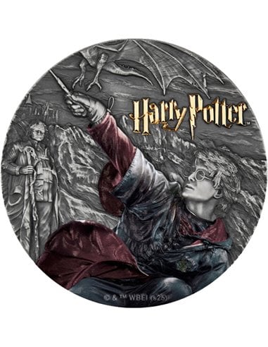 Harry Potter Feuerkelch 2 oz Silber 2025 - Antique Finish Gold Niue