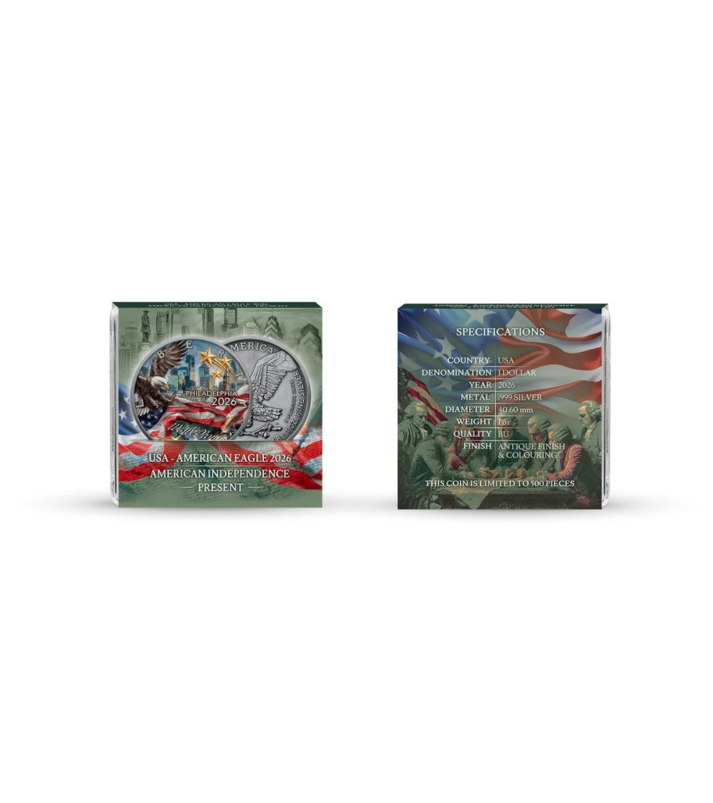 USA 2026 - American Eagle American Independence - Present Ag999 1 oz