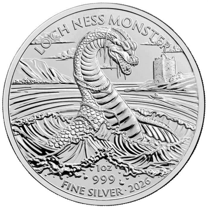The Royal Mint: Legendary Creatures – Loch Ness Monster,
1 oz Silver, 2026