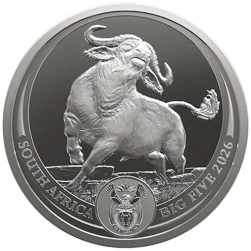 Big Five III – Büffel (Buffalo) | 1 oz Silbermünze | Ag .999 | 5 Rand | Südafrika 2026