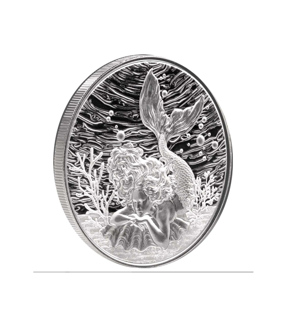 Mermaid Under the Sea 2026 – Detailansicht der 1-oz-Silbermünze