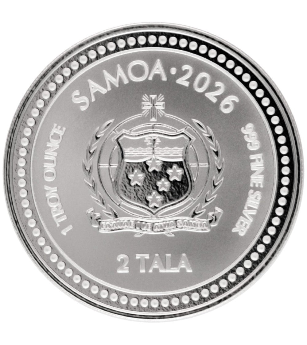 Samoa Seahorse 2026 – 1 oz Silbermünze | Ag .999 | BU | Samoa