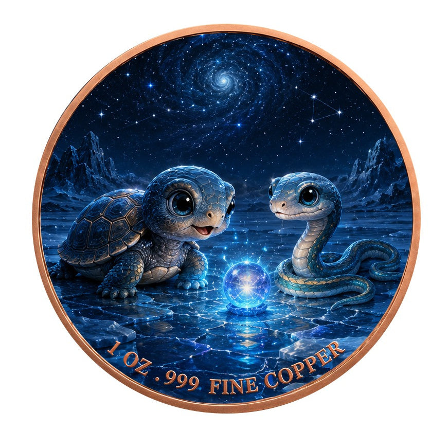 Sternenschildkröte – 1 oz Kupfermedaille