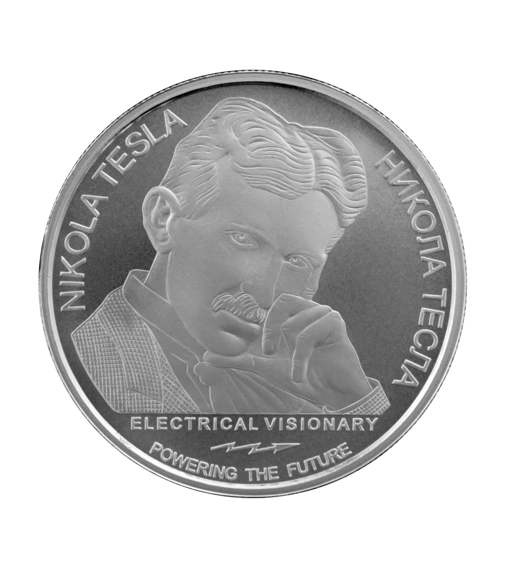 Nikola Tesla Energy Medicine -2026- 1 Ounce Silver