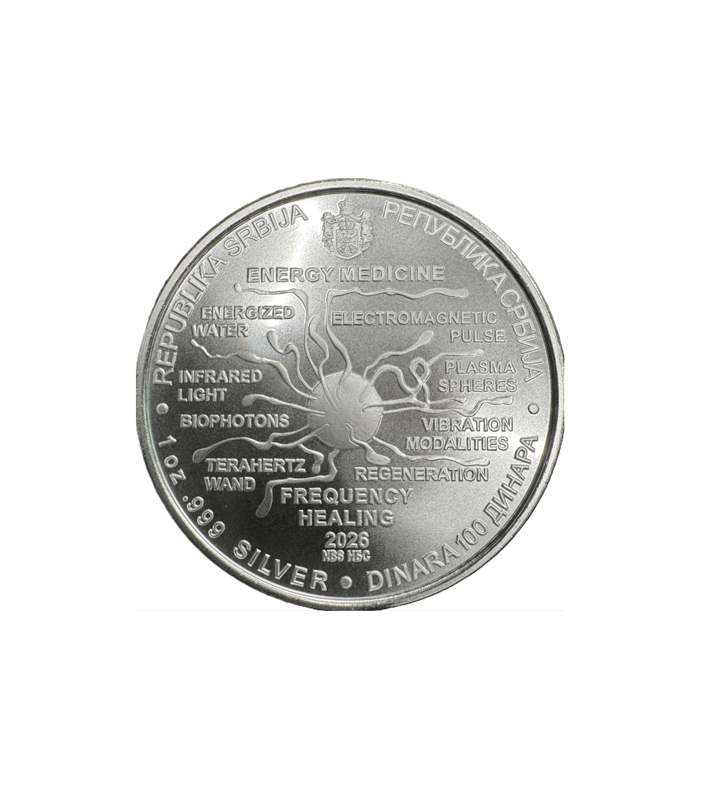 Nikola Tesla Energy Medicine -2026- 1 Ounce Silver
