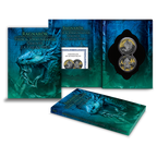 Ragnarök Thor & Jörmungandr 2026 – Geminus 2 × 1 oz Silber – Gesamtansicht mit Infinity-Kapsel und Blister
