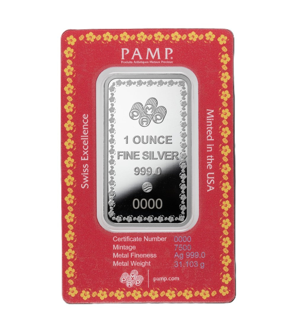 PAMP Diwali Lakshmi & Sacred Cow 2026 – 1 oz Silberbarren | Ag .999 | Proof-Like