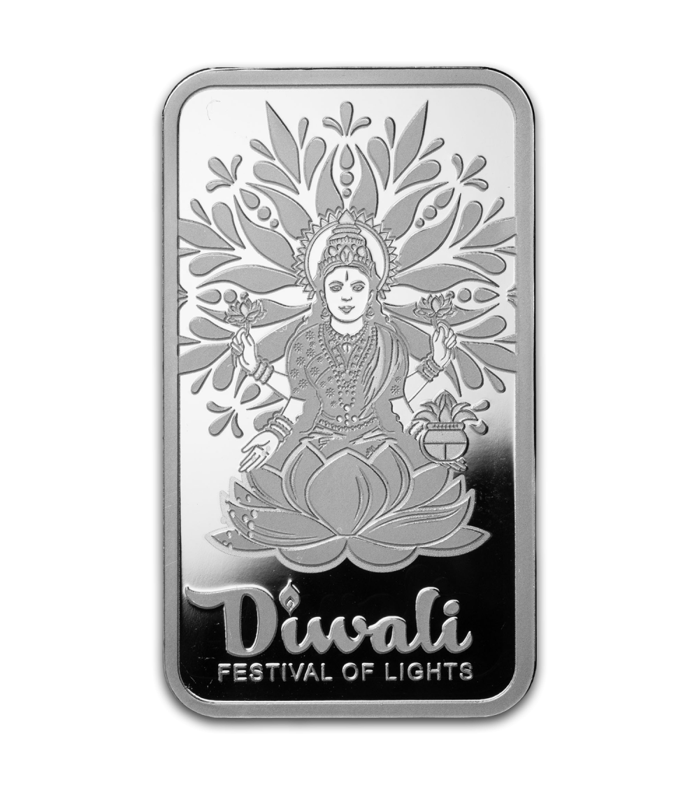 PAMP Diwali Lakshmi & Sacred Cow 2026 – 1 oz Silberbarren | Ag .999 | Proof-Like