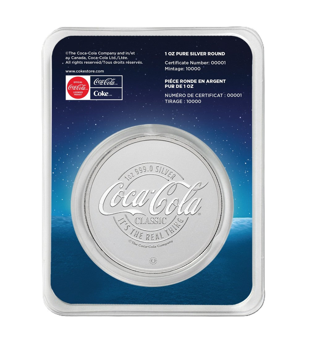 Coca-Cola Polar Bears – 1 oz Silbermedaille