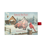 Santa & Red Truck 2026 – Detailansicht des Weihnachtsmotivs