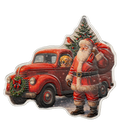 Santa & Red Truck 2026 – kolorierte Motivseite, 1 oz Silber Ag .9999