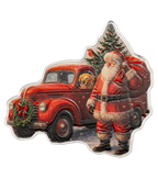 Santa & Red Truck 2026 – kolorierte Motivseite, 1 oz Silber Ag .9999