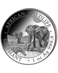 Somalia African Wildlife Elefant 1 oz Silber 2026 BU