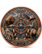 Spirit of the Tribes – North American Wildlife Series 1 oz Kupfer 999 High Relief Colors 2026