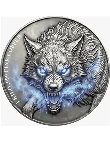 SPIRIT WOLF HIGH RELIEF 1 Kg Kilo Kupfer