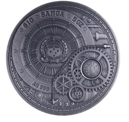 DRAGONFLY Steambeasts 5 Oz Silver Coin