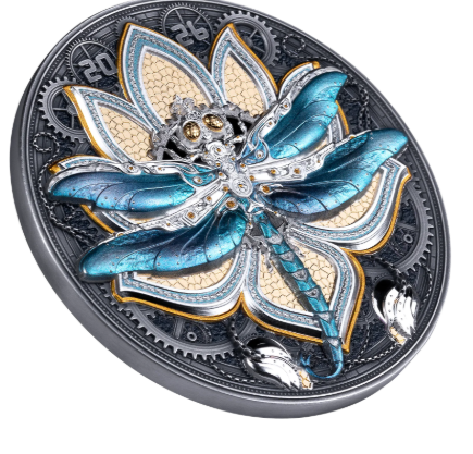 DRAGONFLY Steambeasts 5 Oz Silver Coin