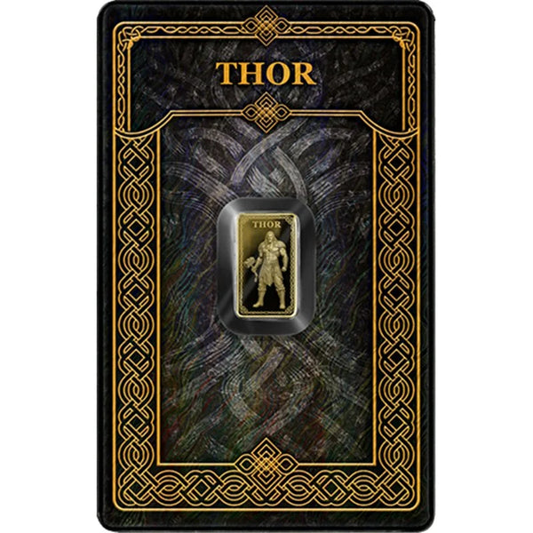 Thor – Götter von Germania | Goldbarren 1/100 oz | Au .9999 | Proof | Germania Mint**
