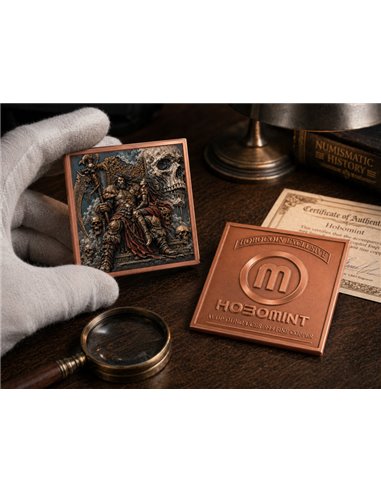 Kupfermedaille 5 oz – Throne of the Damned | Mythologic Fusion #1 2026 | Cu .999 | Limitiert