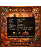 Tiger & Dragon Eternal Guardians 5 oz Kupfer High Relief 2026 – Antik Finish