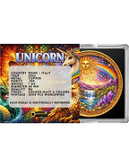 Kupfermedaille 1 oz – Unicorn | Mythic Mosaic Series 2026 | Golden Matt & Colors | Cu .999 | Nummeriert | 2.000 Stück