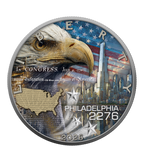Silbermünze 1 oz – American Eagle: American Independence – Future 2026 | Ag .999 | Antik-Finish | Limitiert 500 Stück