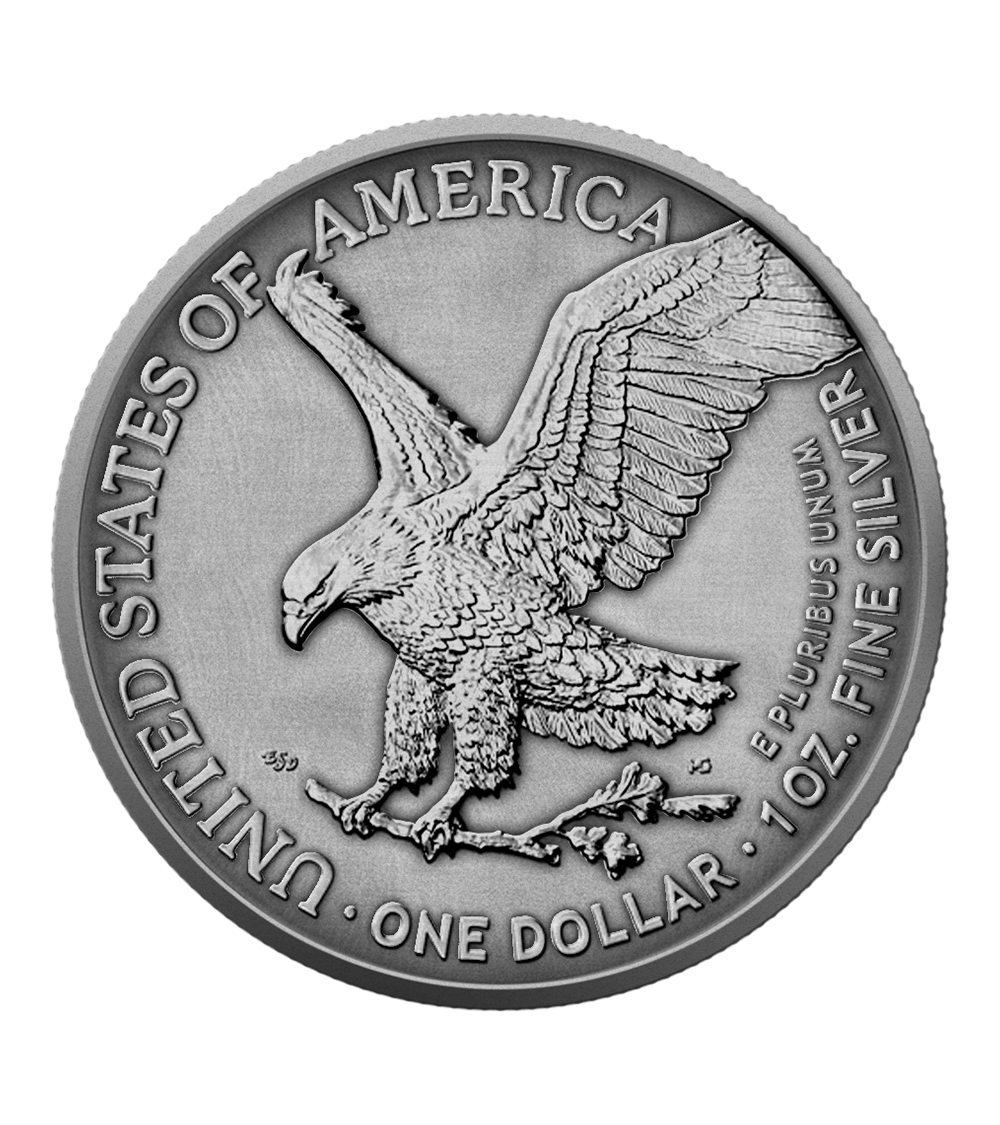 Silbermünze 1 oz – American Eagle: American Independence – Future 2026 | Ag .999 | Antik-Finish | Limitiert 500 Stück
