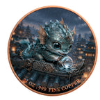 Sturmdrache über der Pagode – 1 oz Kupfermedaille